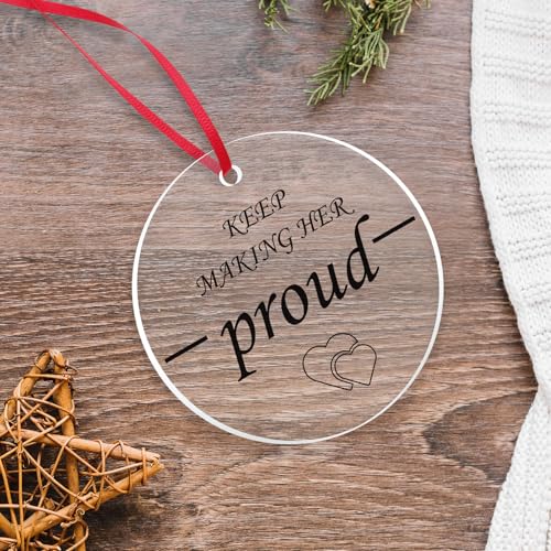 Sympathy Gifts for Loss of Loved One Dad Mom Husband Sister Friend Bereavement Gifts Hanging Ornaments Condolences Gift Bereavement Gift for Loss of Father Mother Brother Memorial Christmas Ornament