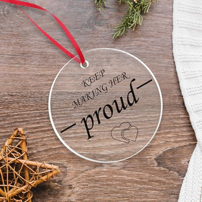 Sympathy Gifts for Loss of Loved One Dad Mom Husband Sister Friend Bereavement Gifts Hanging Ornaments Condolences Gift Bereavement Gift for Loss of Father Mother Brother Memorial Christmas Ornament
