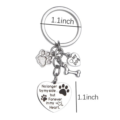Dog Memorial Gifts for Loss of Dog Keychain Sympathy Gift for Women Men Puppy Remembrance Gift for Dog Lover - style: No Longer Dog