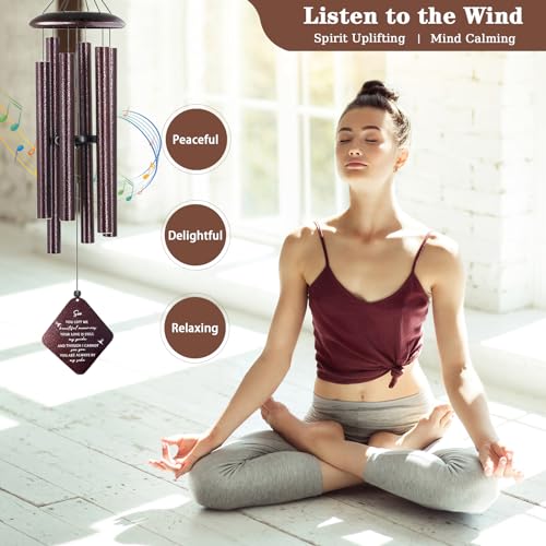 Memorial Wind Chimes for Loss of Son, 32" Sympathy Wind Chimes in Memory of Son - size: Son