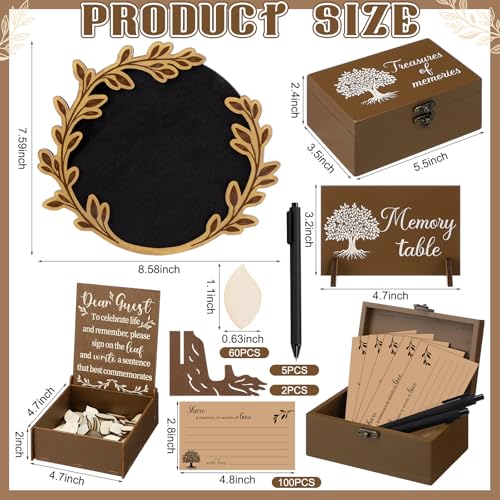 Amyhill Celebration of Life Favors Memory Guest Book, Laurel Wreath, Brown - style: Laurel Wreath