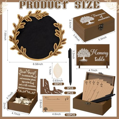 Amyhill Celebration of Life Favors Memory Guest Book, Laurel Wreath, Brown - style: Laurel Wreath