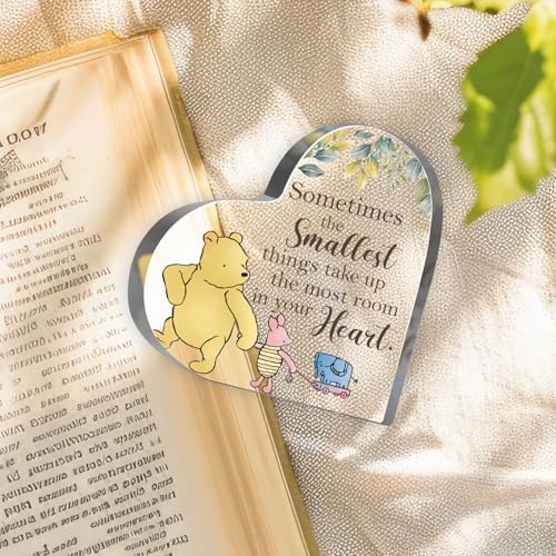 Winnie Friendship Keepsake Acrylic, Thank You Appreciation Gifts for Women Girls, Friendship Gifts for Friends Sister Besties BFF Birthday, Desk Home Nursery Winnie Decor Sign Plaque - style: Winnie 011
