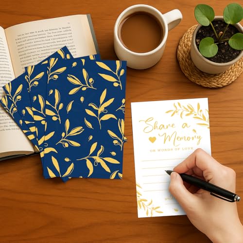 Pajean 50 Share a Memory Cards and Box, Blue Gold, Trendy - color: Blue Gold, style: Trendy