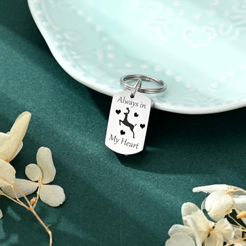 Cremation Jewelry Urn Keychain for Ashes for Women Men Memorial Keepsake Pendant - color: Silver
