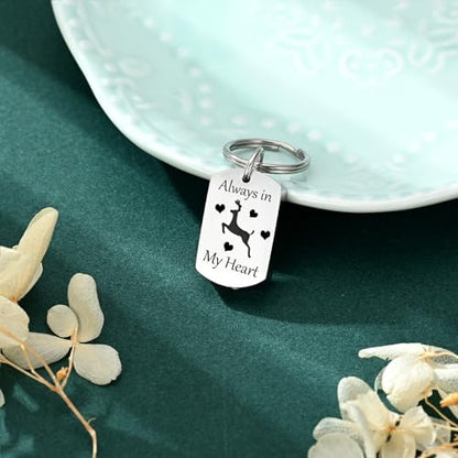 Cremation Jewelry Urn Keychain for Ashes for Women Men Memorial Keepsake Pendant - color: Silver