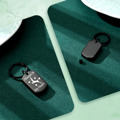 Cremation Jewelry Urn Keychain for Ashes for Women Men Memorial Keepsake Pendant - color: Customize