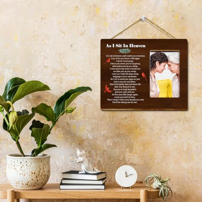 As I Sit in Heaven Wood Picture Frame,Memorial Sympathy Gifts for Loss of Loved One,Condolences Gift for Loss of Loved One,Bereavement Gifts Idea for Mom Father - style: Grandma-2