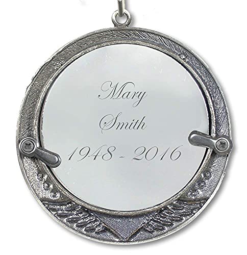 Memorial Photo Christmas Ornament – I Thought of You with Love Today Bereavement Ornament – in Loving Memory Picture Keepsake for Loss of Loved One – Gift with Storage Bag – Custom Photo Option – 3" - size: 1 Non-Customized