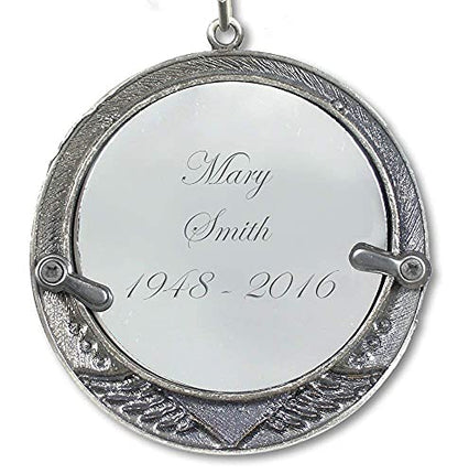 Memorial Photo Christmas Ornament – I Thought of You with Love Today Bereavement Ornament – in Loving Memory Picture Keepsake for Loss of Loved One – Gift with Storage Bag – Custom Photo Option – 3" - size: 1 Non-Customized