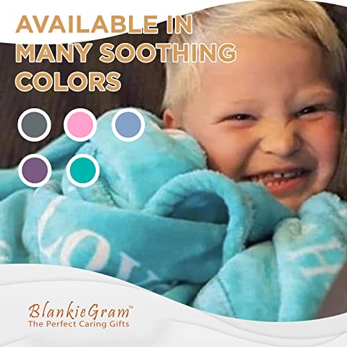 BlankieGram Christian Blanket - “Faith” Plush Throw Blanket - Inspired Gifts Ideas for The Entire Family, Comfort Gifts, Purple