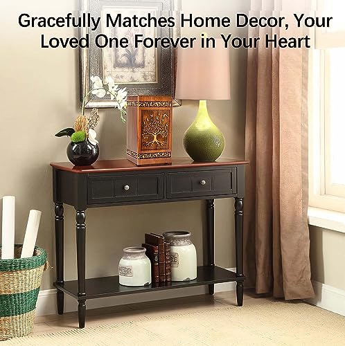 Wooden Cremation Urn for Human Ashes Adult Male Female 250 lbs, Engraved Tree of Life Decorative Funeral Urns Box and Casket for Ashes Men Women with Satin Bag Burial or Memorial(Tree of Life)