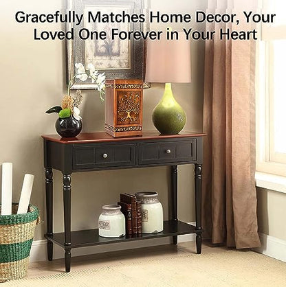 Wooden Cremation Urn for Human Ashes Adult Male Female 250 lbs, Engraved Tree of Life Decorative Funeral Urns Box and Casket for Ashes Men Women with Satin Bag Burial or Memorial(Tree of Life)