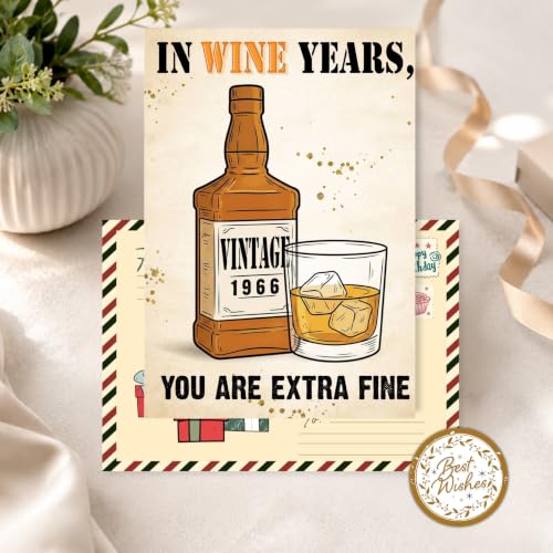 60th Birthday Card, 60th Birthday Cards for Women Men with Seal and Envelope, 60 Year Old Birthdayy Card for Mom Dad Grandma Grandpa Friend Coworker Sister Brother Him Her - color: 60th