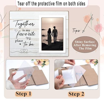 Couple Picture Frames, Love Picture Frames, Engagement Photo Frame, Marriage License Frame, Wedding Picture Frame for Couples, Together is My Favorite Place to Be, Unique Gifts for Valentine's Day 4 x 6Inch Photo