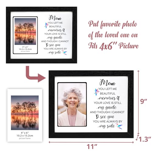 Memorial Gifts LED Shadow Box 4x6 Picture Frame Sympathy for Loss of Mom | Bereavement Gifts Ideas in Memory of Loved One for Loss of Mother Grandma Condolences Remembrance Grief Funeral - size: Mom Memorial