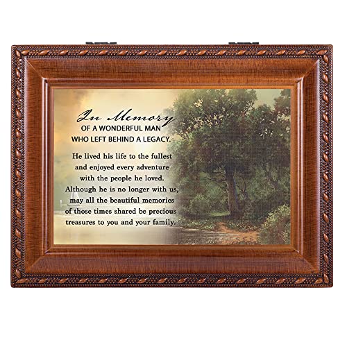Cottage Garden Memory Wonderful Man Woodgrain Music Box Plays Wind Beneath My Wings