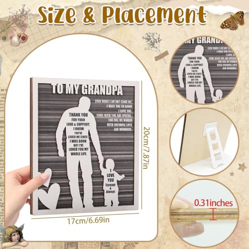 Rustic Grandpa and Grandson Sign - Gifts for Grandpa from Grandson Ideal for Father's Day, Birthdays, Grandparents Day, Christmas - style: Grandpa & Grandson
