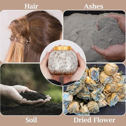 Dletay Small Urns for Human Ashes Keepsake Ceramic Mini Cremation Urns for Human Ashes Memorial Small Urn for Ashes Funeral Keepsake White Urn