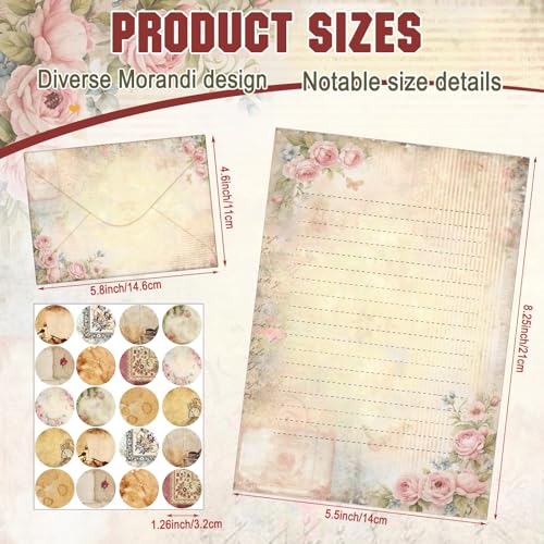 TaoBary 160 Pcs Lace Edged Scrapbook Stationery Paper and Envelopes Set - size: 5.5 x 8.25 Inch, style: Lace Edged Scrapbook