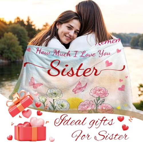 OHOIT Sister Birthday Gifts Blanket, Sisters Gifts from Sister 40"x60" - color: Sister, size: Throw Size 40" x 60" (100 x 150 cm)