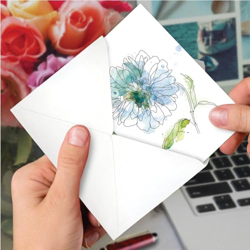 The Best Card Company - Loving Sympathy Card with Envelope - Inspirational, Religious Bereavement Greeting - Basic Blooms C4627DSMG - style: Basic Blooms