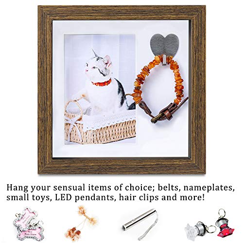 KCRasan Pet Memorial Picture Frame - Sentiment Frame for Loss of Dog Gifts - color: Brown