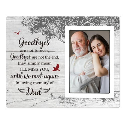SteadStyle Memorial Gifts for Loss of Father - Memorial Picture Frame - Sympathy Gift, Bereavement Gifts for Loss of Father - Fits 4x6 In Photo