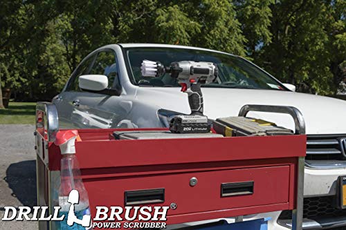 Car Cleaning Brush - Professional Car Detailing Kit - Tire Cleaning Brush - color: White