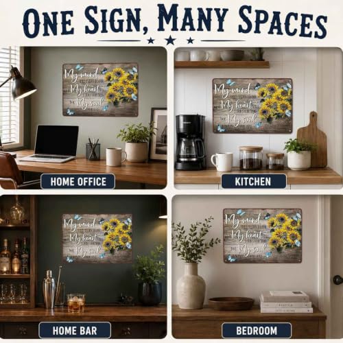 Memorial Sympathy Quote for Lost Loved One Aluminum Metal Sign 8 x 12 Inch | Motivational Wall Decor for Home, Living Room, Entryway, Bedroom, Grieving People and Farmhouse Decor Fan Gift