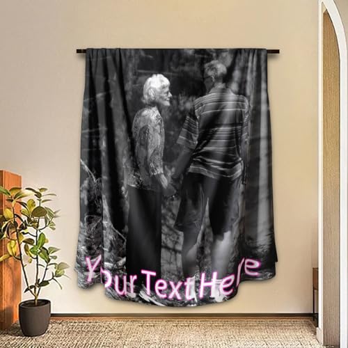 Arovene Ship Next Day, Custom Memorial Blanket with Photo - Printed in USA, A Hug from Heaven Blanket, Personalized Sympathy Gifts for Loss of Loved One Dad Mom Husband Wife Friend Dog Memorial Gifts - color: Style 10