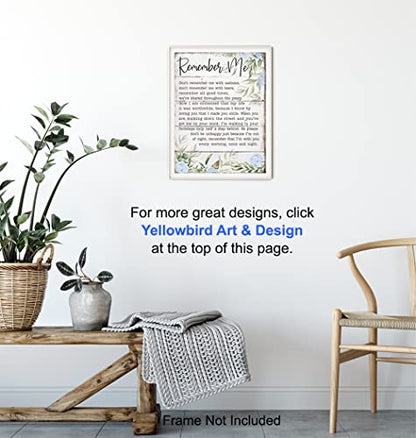 Bereavement Gifts - Remembrance Gifts - Pet Dog Cat Memorial Art - Encouragement Print - Inspirational Uplifting Positive Quotes Wall Art Decor - In Loving Memory Artwork - In Memory of Loved One