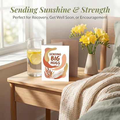 Sympathy Card, Sending Big Hugs Get Well Soon For - color: Sympathy Card 015