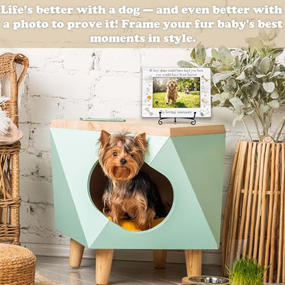 YSTEP Dog Memorial Picture Frame, Pet Loss Gift, Memorial Sympathy & Bereavement Gifts for Loss of Dogs, Pet Memorial Frame, Dog Wooden Photo Frames 4x6 In -G01 - style: Style 1