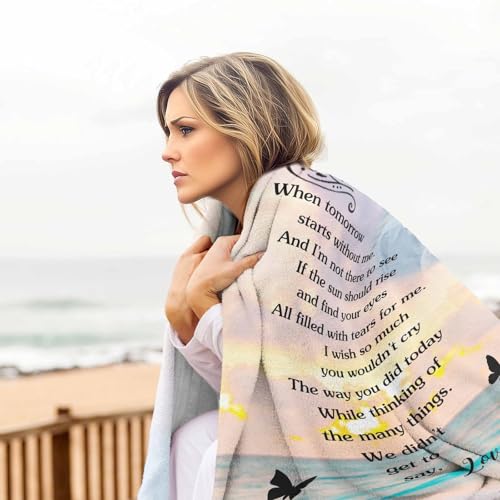 Customized Memorial Blankets with Photos for Loss of Mother Dad Grandma Grandpa Made in USA - color: New Design 16