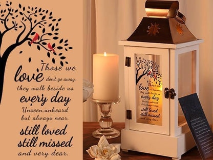 Memorial Gifts for Loss of Loved Ones, Memorial Lantern with Candle Light | Sympathy Gifts for Loss of Mom Dad, Remembrance Keepsake Gift for Funeral Bereavement