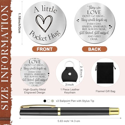 Fulmoon Memorial Gifts for Loss of Son, Letters to My Son in Heaven Included 1 Grief Journal Travel Photo Diary Journal 1 Pocket Hug 1 PU Leather Keychain 3 Ballpoint Pens Bereavement Gifts - style: Son