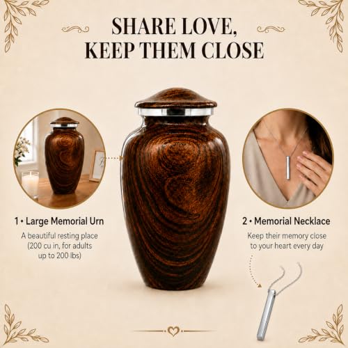 Plant Urn-Parent (Walnut Grain Large, Urns) - color: Walnut Grain Large