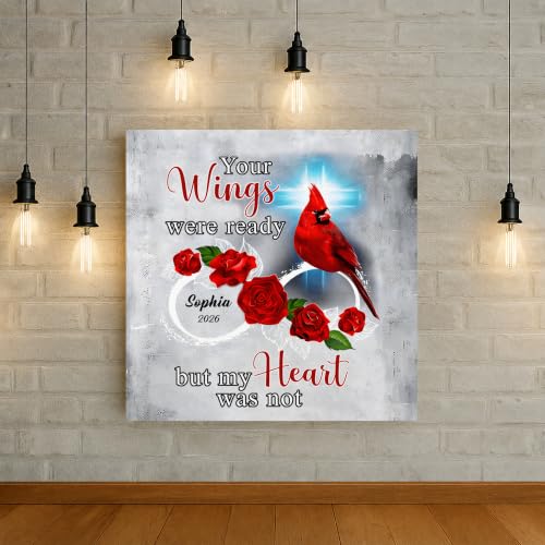 KiKiLuna Personalized Memorial Canvas Wall Art - color: Design 3