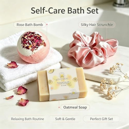 Thoughtful Birthday Gifts Set for Women, Self Care Get Well Soon Gift Box, Relaxing Spa Care Package, Christmas Holiday Present for Mom Sister Wife Aunt Best Friend Her