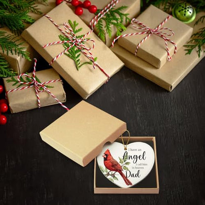 Sympathy Gifts for Loss of Loved One Dad Bereavement Gifts for Loss of Father Dad in Memory Gift I Have an Angel in Heaven I Call Him Daddy Christmas Ornaments
