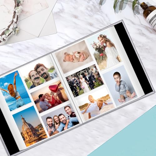 Fintie Photo Album 4x6 Photos - 600 Pockets Large Capacity Albums Book | Vegan Leather Cover, 4X6 Picture Keepsakes, Family/Wedding/Travel Memory Book, Baby/Kids/Boys/Girls Gift, White Gold - color: white gold