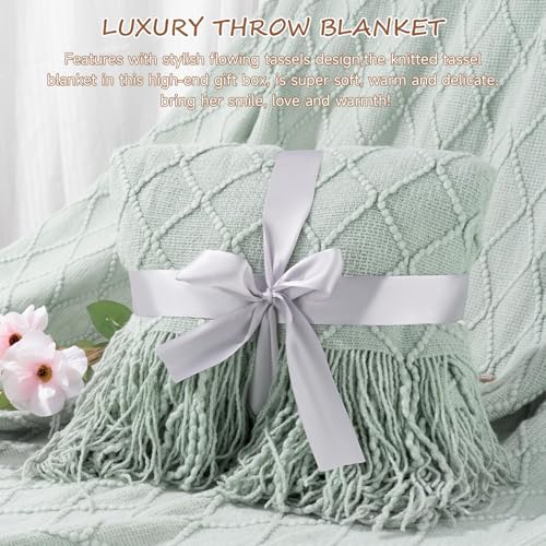 Self Care Gifts Get Well Soon Gift Baskets for Women, Mothers Day Birthday Gifts Care Package for Women, Thinking of You Inspirational Sympathy Gift Set for Mom Her Wife Girlfriend Sister Friend - color: Light Sage