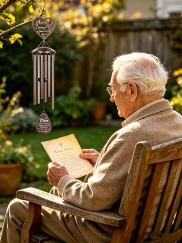 36'' Memorial Wind Chimes for Outside, Sympathy Gifts for Loss of Loved One