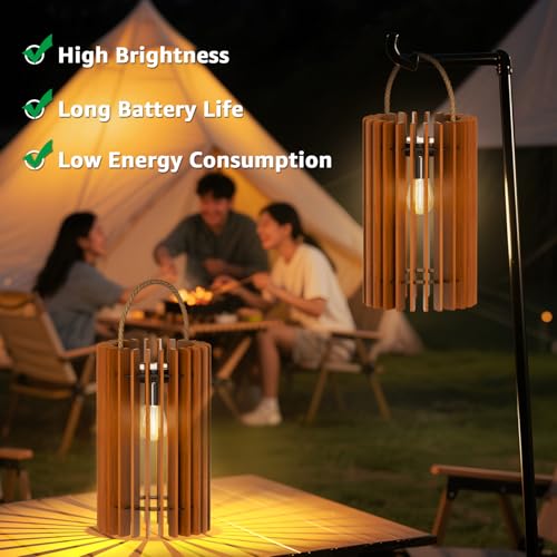 2-Pack Solar Lanterns Outdoor Hanging Portable Table Top Decorative Lamp DIY Lantern Lights Water-Resistant for Outside Patio Yard Garden Porch - style: Solar B