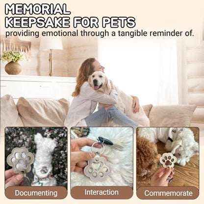 Dog Fur Storage Keychain（1Pcs,Black） - color: Black