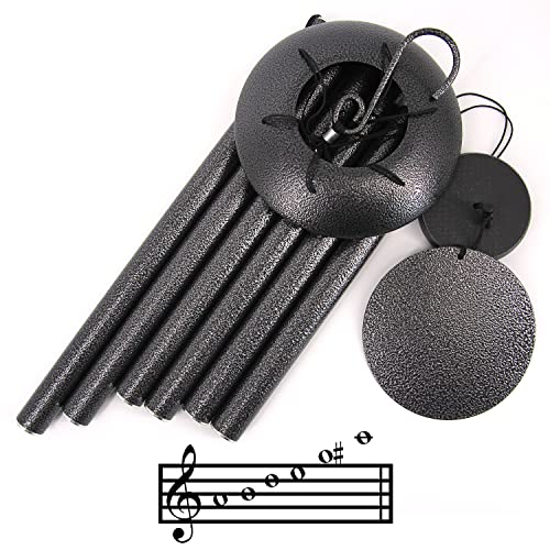 36”Sympathy Wind Chimes in Loving Memory,Tuned Windchimes - size: 36" Black Grey