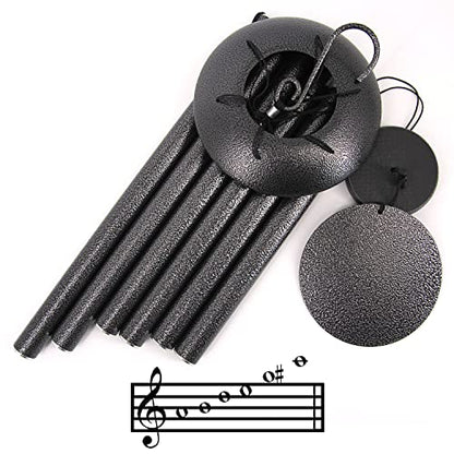 36”Sympathy Wind Chimes in Loving Memory,Tuned Windchimes - size: 36" Black Grey