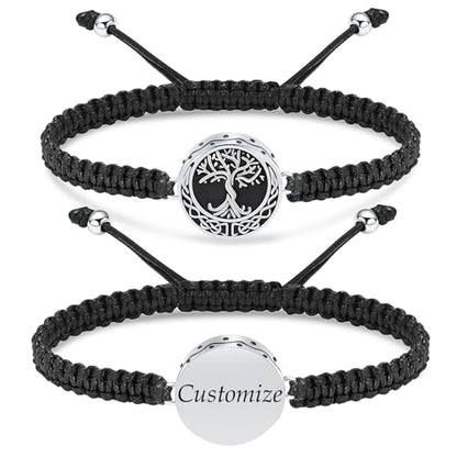 Imrsanl Tree of Life Urn Bracelet for Ashes for Women Men - color: Customize