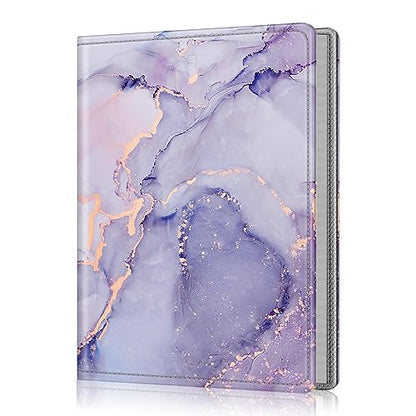 Fintie Photo Album 5x7 Photos, 52 Pockets Small Capacity Wallet Albums Book | Vegan Leather Cover, 5X7 Picture Keepsakes, Family/Wedding/Travel Memory Book, For Boys Girls Art Work, Lilac Marble - color: Lilac Marble
